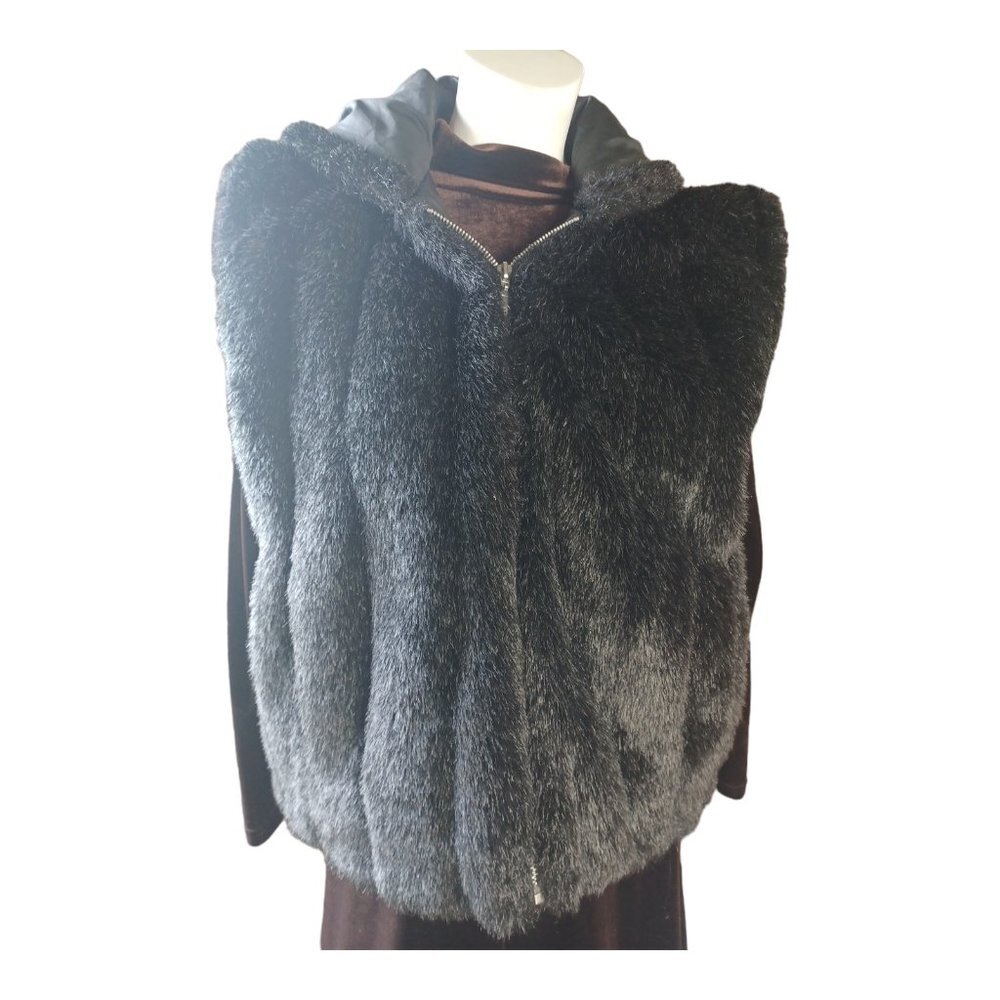 Nicole Benisti Vest Faux Fur w. Hood
